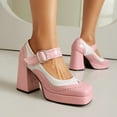 thumbnail image 6 of Xucatan Vintage Mary Jane Shoes for Women Victorian Style Platform Chunky Heel Platform Pumps with Buckle Strap Retro Fashion Women's Dress Shoes Gift, 6 of 6