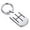 Silver, variant on Stainless Steel Religious IH Monogram Dog Tag Keychain Circle Ring