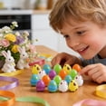 thumbnail image 5 of 18pcs Easter Egg Fillers Easter Toys Prefilled Easter Eggs With Squishy Toys Inside Bright Colorful Easter Eggs With Fidget Toys for Easter Basket Stuffers Eggs Fillers Party Favors Gifts, Colourful, 5 of 6