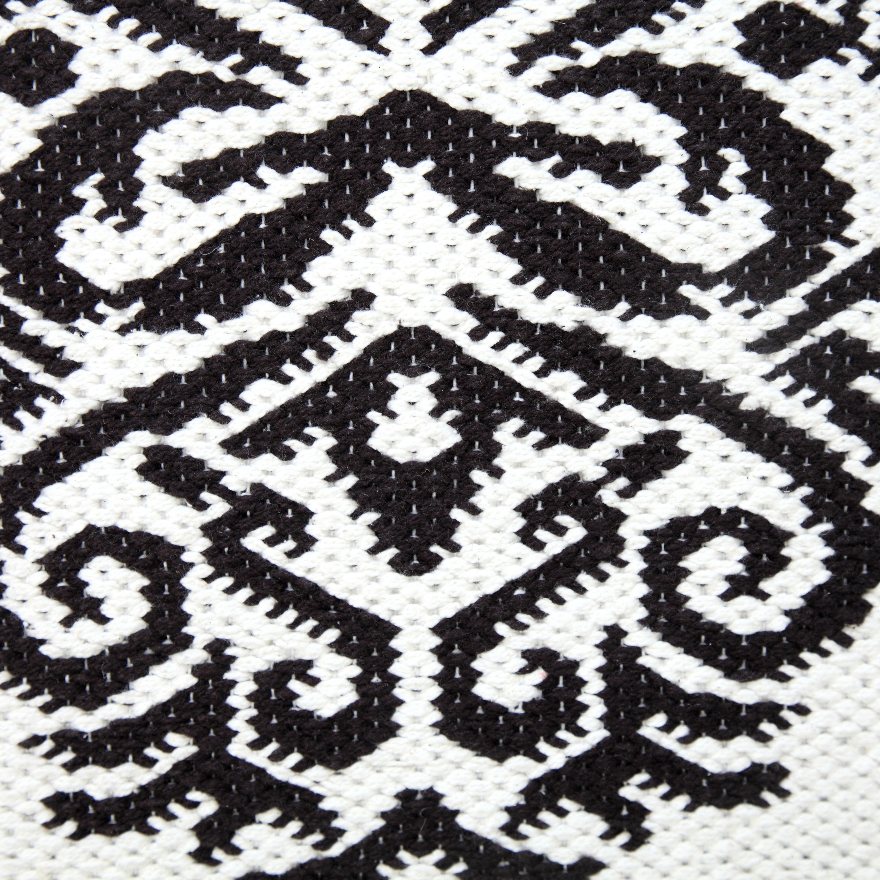 Ox Bay Damask Throw Pillow, White and Black, 20" Square, Count Per Pack 1