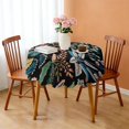 thumbnail image 3 of Round Tablecloth 60 x 60 Inch Round Table Cover flower Spring Summer for Party Picnic Dinner, 3 of 5