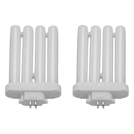 

FML Lamp 27 Watt 4100K Fluorescent Bulb Replacement FML 27W 4100K Bulb for 4 Prong Reading Lamp or Small Floor 4 Bulb Light – Plug in 41K CFL Grow Light – 4 Pin Cool White Bulb 2 Pack