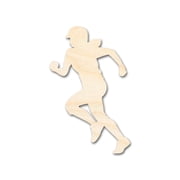 Unfinished Wood Softball Player Silhouette | DIY Sports Craft Cutout 4" / 1/4"