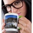thumbnail image 2 of 3drose, Rainbow, Shoshone Falls, Twin Falls, Idaho - Us13 Dfr0445 - David R. Frazier, 11oz Two-tone Green Mug, 2 of 6