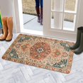thumbnail image 5 of Bohemian Farmhouse Orange Vintage Welcome Doormat for Indoor/Outdoor Entrance Bohemian Farmhouse Orange Vintage Decoration Door Mat Kitchen Door Mat Bedroom Doormat 17x30 Inch, 5 of 6
