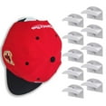 thumbnail image 1 of Ganchos adhesivos para pared (paquete de 10) - Perchas para gorras de béisbol (blanco), 1 of 7