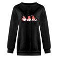 thumbnail image 4 of Pompotops Chemises d'Été pour Femmes Col Rond Manches Longues Hauts Imprimés Blouse Régulière Liquidation, 4 of 4