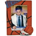 thumbnail image 3 of Bar Mitzvah Basketball Photo Frame with Glass Cover | Perfect Gift for 4"x6" Pictures | 3D Design with Sneakers and 'Bar Mitzvah' | Tabletop Frame with Holder, 3 of 3