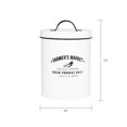 thumbnail image 4 of Amici Home , Boîte de Rangement en Métal pour Marché Fermier, 76 oz, Blanc, 4 of 10