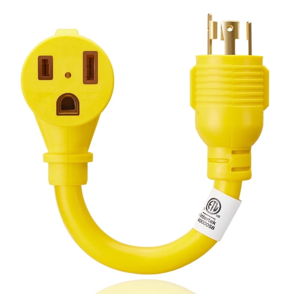 Generator to Welder Adapter Cord,Twist Lock L14-30P to 6-50R Generator Power Cord Adaptoor, 30Amp to 50Amp  Welder Plug for Generators, RVs, Welding