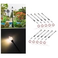 thumbnail image 4 of Paquete de 10 luces LED de 8,8 cm para riel de jardín, mini mesa de arena, micro construcción de paisajes Blanco cálido, 4 of 9