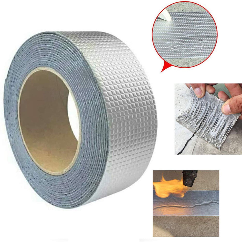 Mend Any Leak and Crack,Super Waterproof Tape Butyl Rubber Aluminium Foil Tape 10cm×10m Powerful Magical Repair Tape 