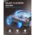 thumbnail image 2 of Reproductor de CD Leapwell L-CD202 portátil Bluetooth con altavoz negro, 2 of 7