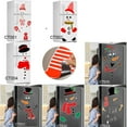 thumbnail image 6 of ZZkhGo Christmas Snowman Expression Magnetic Refrigerator Sticker Holiday Wall Garage Door DIY Decoration, 6 of 6