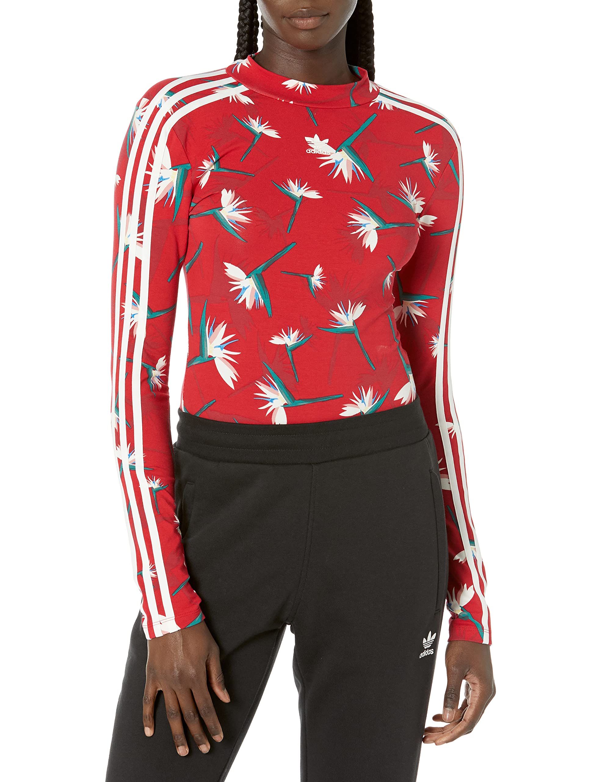 red adidas bodysuit