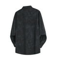 thumbnail image 4 of Xzbqbs Mens Graphic Shirts Button Down Long Sleeve Loose Fit Shacket Casual Fashion Lightweight Y2k Hip Hop Streetwear Shirts, 4 of 9