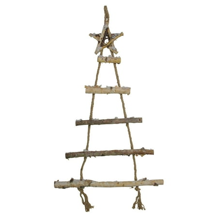 Natural Xmas Decorations Northlight Natural 5 Tier Wall Hanging Twig Tree with Star Christmas Decoration ()