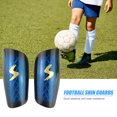 thumbnail image 1 of 1 par de espinilleras de fútbol profesional, equipo de protección para piernas, elástico transpirable (azul), 1 of 8