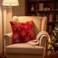 thumbnail image 5 of WWG Velvet Christmas Pillow Cover 18x18, Decorative Throw Pillow Case with Rhinestone Beaded Pattern, Hidden Zipper, Washable, for Sofa Couch Bed Living Room Couch, 5 of 6