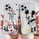 thumbnail image 2 of Cute Disney Mickey Minnie Phone Case For Apple iPhone 15 14 13 12 11 Pro Max mini XS XR X 8 7 6S 6 5S Plus Transparent Cover, 2 of 5