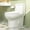 White, variant on Ally 12 in. Rough in Size 1-Piece 0.8/1.28 GPF Dual Flush Elongated Toilet in Black, Seat Included