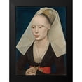 thumbnail image 2 of van der Weyden, Rogier 19x24 Black Modern Framed Museum Art Print Titled - Portrait of a Lady, 2 of 5