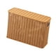 thumbnail image 5 of Cesta organizadora de ratán sintético, cesta tejida portátil rectangular multiusos L madera, 5 of 9