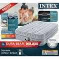 Intex 20" Dura Beam Deluxe Supreme Air Flow Air Mattress with BuiltIn
