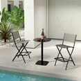 thumbnail image 2 of Gymax Tabourets de Bar Pliants - Ensemble de 2, Café, 2 of 7
