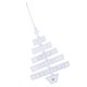 thumbnail image 3 of 1 Piece Adornos Navideños Feliz para Árbol de Navidad Colgante Noel Colgante Árbol de Navidad Blanco perfecl Ornamento de madera del árbol de navidad, 3 of 7