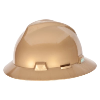 

V-Gard Full Brim Hard Hats 4 Point Cap Gold