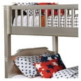 thumbnail image 2 of Benjara Twin Bunk Bed with Attached Ladder, Silver and Gray, 2 of 3