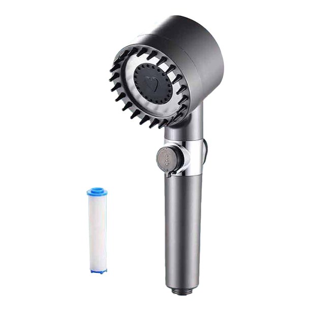 GROWTH TANK Handheld Shower Head, 3 Spray Modes Massage Shower Head, High Flowing Hard Water