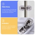 thumbnail image 4 of Miangastore Kitchen Hinges For Cabinets Steel 6Pcs 3In Rectangular Professional Homeowners, 4 of 8