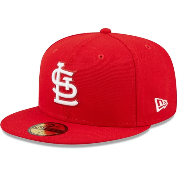 Men's New Era Red St. Louis Cardinals White Logo 59FIFTY Fitted Hat