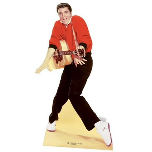 Découpe en Carton de Guitare pour Veste Rouge Elvis - 73 x 39 x 1 Po.