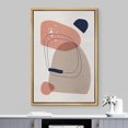 thumbnail image 4 of IDEA4WALL Framed Canvas Wall Art Pastel Pink & Gray Watercolor Polygon Abstract Digital Art Nordic Multicolor Boho Print Minimal Contemporary for Living Room, Bedroom, Office - Natural 16"x24", 4 of 5