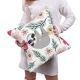 thumbnail image 6 of Bingfone Cute Cartoon Sloth Linen Throw Pillow Covers Cushion Case Pocket Button Vintage Farmhouse Pillowcase For Sofa Couch Bed 20"X20", 6 of 9