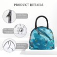 thumbnail image 4 of Salouo Underwater Dolphin Scene for Insulated Lunch Bag for Women/Men - Leakproof Cooler Tote Bag Organizer - Reusable Lunch Box for Office Picnic Hiking Beach-One Size, 4 of 6