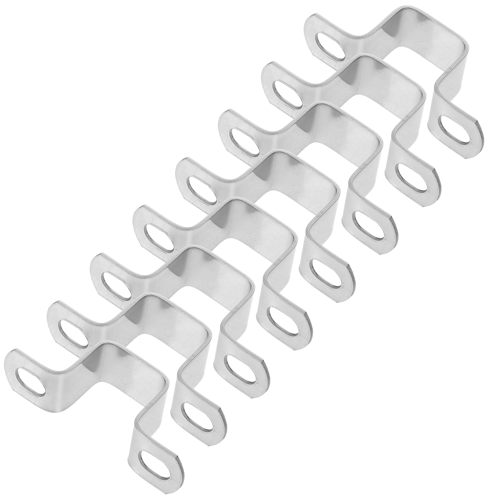 Raindrops 20Pcs Stainless Steel U-Shaped Pipe Strap Clamps Brackets for Plumbing and Securing Pipes