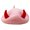 Pink red horn, variant on MOMOJIA Thick Warm Devil Horn Beret Hat Wool Winter Hat Fashion Accessory For Concerts Snow EventHa110weenCostume Accessories