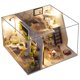 thumbnail image 2 of Artesanía creativa Casa de con en miniatura con muebles Casa de Rompecabezas 3D Romántico Casa de bricolaje Habitación para A CUTICAT casa de muñecas artesanales, 2 of 8