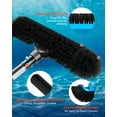 thumbnail image 4 of VEVOR Pool Brush Head, 20 Inch Scrub Brushes with Nylon Bristles and Aluminum Pole Connector, Heavy Duty Curved Brush Head for Cleaning Inground/Above Ground Swimming Pool Walls, Pole Not Included, 4 of 9
