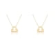 thumbnail image 3 of Collar de constelaciones Qarigey Ins doce signos del zodiaco Libra oro 2piezas, 3 of 6