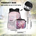 thumbnail image 2 of Yspwyqan Kids Backpack Set, Cherry Blossom Axolotl Backpack and Lunch Box Set Girls Ages 8-15, 17" Double Zipper Trendy Daypack with Water Bottle Bag for High School, 2 of 7