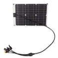 thumbnail image 4 of Solar Charger, Multifunctional 50W 18V Output Solar Battery Panel High Conversion Rate Monocrystalline Silicon 4 Connectors For Outdoor, 4 of 8