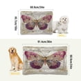 thumbnail image 4 of Qxltty Dreamy Butterfly Ped Pad Wear-resistant and Hard to Bite Through Sleeping Pad for Small Medium Large Dogs Winter Pet Bed 24×18in, 4 of 6