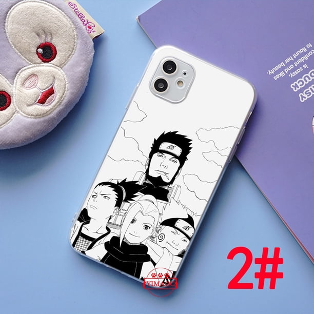 Redmi Note 9S 5 6 7 8 9 Pro TPU Transparente Suave Caso 57TP Naruto Personaje anime