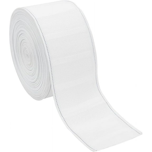 16 Yards White Curtain Tape 2.87 Inch Curtain Pleat Tape Polyester Pleater Tape for Curtains DIY Pinch Pleat Curtain and Drapes Hooks White DIY