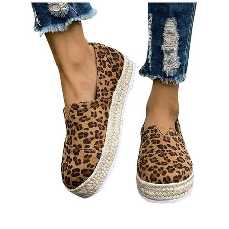 Sexlip Women s Plus Size Slip on Platform Sneakers Comfortable Wedge Heel Shoes Breathable Casual Fall Fashion Warm Shoes Brown 43